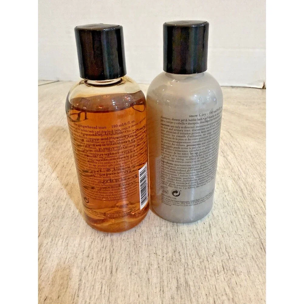 Philosophy Snow Fairy & Gingerbread Man 3-in-1 Shower Gel Gift Set 6oz 180ml New